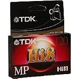 TDK MP120 Hi-8 Video Cassette