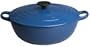 LE CREUSET Enameled Cast Iron 4-1/4 Quart Soup Pot Blue