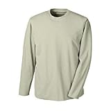 Coolibar UPF 50+ Men's Cotton Bamboo Long Sleeve T-shirt - Sun Protective (Light Fern - Small)