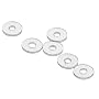 Nylon Flat Washer, DIN, M6, 6.40mm ID, 12.00mm OD, 1.5mm Thick (Pack of 100)