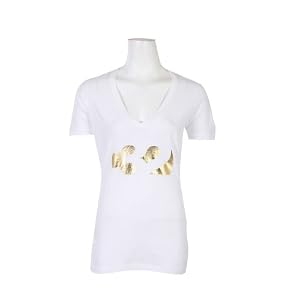 Buy 32 - Thirty Two Cut Out V Neck Shirt White by thirtytwo