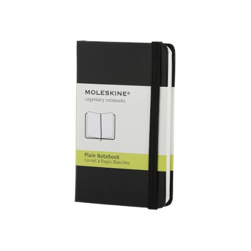 Moleskine Notebook Plain Black Hard Cover Extra Small (Moleskine