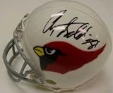 ANQUAN BOLDIN SIGNED AUTOGRAPHED ARIZONA CARDINALS MINI HELMET + HOLOGRAM
