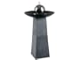 Kenroy Home Sleek Indoor Floor fountainin Natural Grey Slate finish is 35.5" high and weighs 59 pounds #53226GYSL