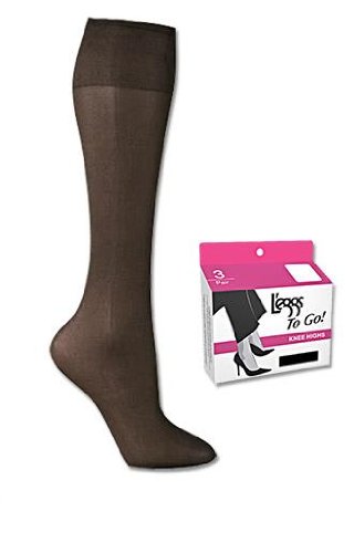Leggs Womens Sheer Nylon Knee Highs (Pack of 3)