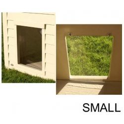 Small Dog House Door Flap (Clear) (9"H x 10"W x 0.0625"D)