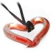 Murano Glass Open Heart Pendant on Black Thong