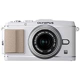 Olympus Pen E-P3 12.3MP DSLR Camera White & 14-42MM 2RK Lens Silver