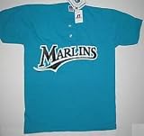 Florida Marlins Two Button Officially Licensed MLB Jersey Youth Large