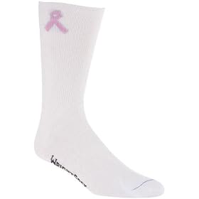 WrightSock Anti-Blister Double Layer Pink Ribbon Crew Sock