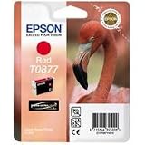 Epson T0877 UltraChrome Hi-Gloss2 Red Ink Cartridge
