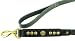 (Rosewood) Deluxe B/Terrier Dome Studded Leather Lead 39 x 1 (Black)