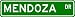 MENDOZA Street Name Sign ~ Personalized Family Lastname Sign ~ Gameroom, Basement, Garage Sign
