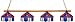 Mississippi Rebels - Ole Miss 4-Light Executive Game Table Light NCAA College Athletics