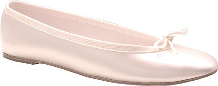 Colorful Creations Women's 835 Flat Shoes,White Satin,14 B