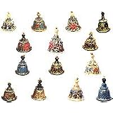 ShalinCraft Unique Christmas Gifts- Paper Mache Bells Size: 1.7 inches x 1.8 inches