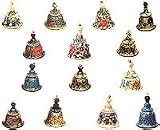 ShalinCraft Unique Christmas Gifts- Paper Mache Bells Size: 1.7 inches x 1.8 inches