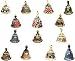 Christmas Decor Paper Mache Ornaments Hanging Bells Size: 1.7 inches x 1.8 inches