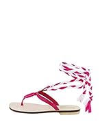 Dolceamore Chanclas al dedo (Fucsia / Blanco)