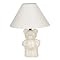 Ceramic Teddy Bear Lamp - Ivory (13")