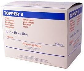 Topper 8 Sterile Swabs (10cm x 10cm x 40 x 5) by Topper 8