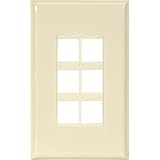 6-JACK Decora Plate (10 Pack)