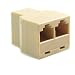 10 PCS Rj45 CAT 5 6 LAN Ethernet Splitter Connector Adapter PC image 1