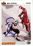 Stan Smyl, Vancouver Canucks, 1989 Opee Chee Autographed Card