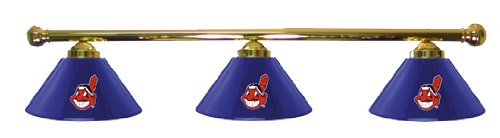 Cleveland Indians Pool Table Light - Brass Bar