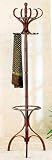 Walnut Finish Hall Tree w Rotating Top