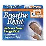 Breathe Right-Large Tan Nasal Strips, 76ct (2 Pack)