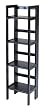 Winsome Wood Folding 4-Tier Shelf, Black