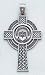 14kt White Gold Claddaugh Cross - D1522