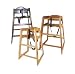 Hi-Chair, stacking, mahogany finish, (shipped knocked down)