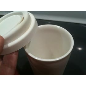I Am Not a Paper Cup 12-Ounce Porcelain Travel Cup with Lid