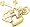 Faith: Hope & Charity Charm, Gold Plated Silver