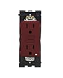 Leviton Renu Tamper-Resistant GFCI Outlet REG15-DG, 15A-125VAC, in Deep Garnet