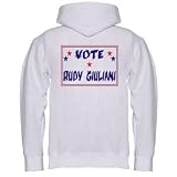 VOTE RUDY GIULIANI Youth Zippered Hooded Sweatshirt Fleece Jacket ASH GREY X-LARGE (XL)