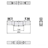 CKD セレックスバルブ4Fシリーズ 幅×奥行×高さ:254×33×95mm （4F320-10-AC100V）