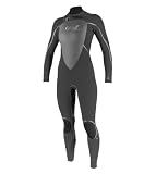 ONeill Womens DLux Mod 5/4 Wetsuit with Hood (Black)