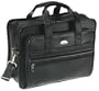 Samsonite Business Cases Expandable Leather Laptop Portfolio (Black)