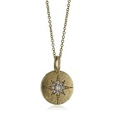 Mizuki 14k Diamond Starburst Medallion Charm N