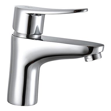 Contemporary Chrome Finish Brass Bathroom Sink Faucet Dorthey R Montoyaez