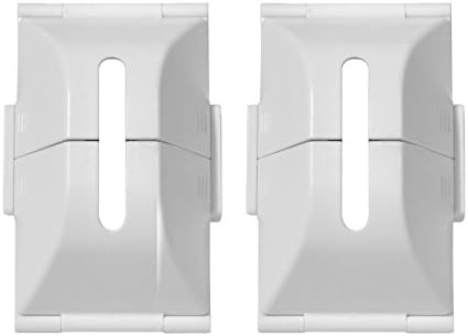 Deluxe Electrical Outlet Plug Cover For Standard and Décor Style Outlets, 2 Count, White