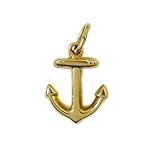 14K Gold Vintage Anchor Charm