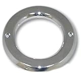 2 Chrome Flange Mount Grommet Cover for Truck Lights by Global Parts