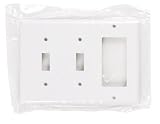 Cooper Wiring 3G White 2Toggle/Deco Plate 2173W-BOX