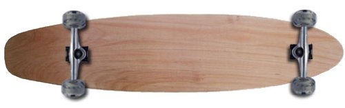 Moose Complete Longboard (Wheel Colors Vary, 9 x 40, Kicktail, Natural, 70mm Wheels)