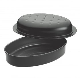 Master Class Covered Roasting Pan, Non-Stick, 27cm x 18cm x 10cm
