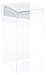 Pioneer Plastics Clear Acrylic Beveled Edge Display Case (with Mirror) 4.375